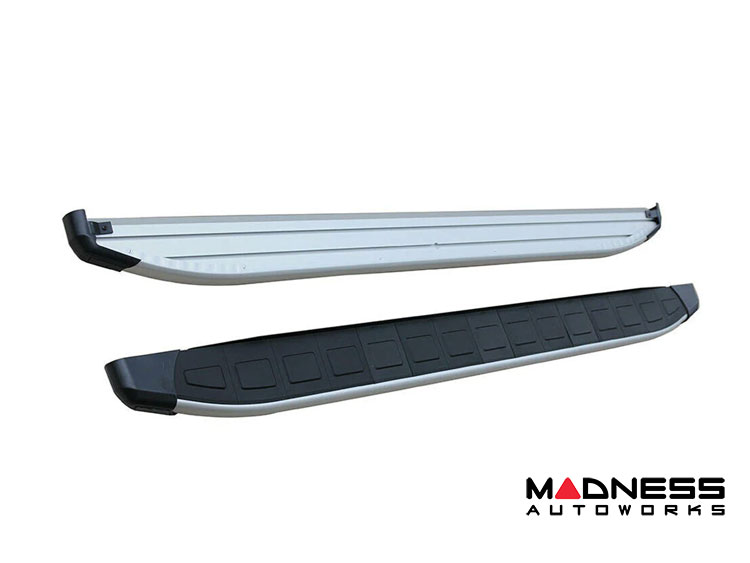 Jeep Renegade Side Steps - ProSide Running Boards - Silver / Black